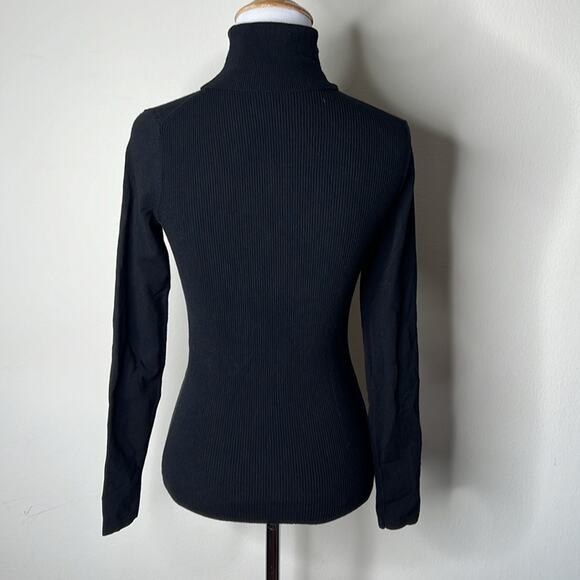 Diane von Furstenberg Black Jelena Turtleneck - Picture 6 of 6